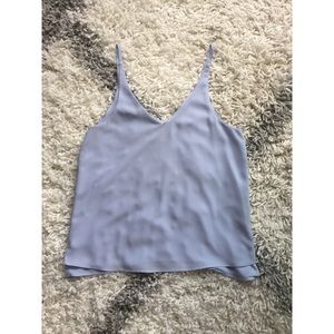 Light Blue Plunge V-Neck Cami