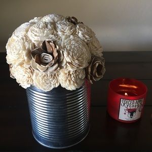 Eco Wood Flowers in Metal Tin