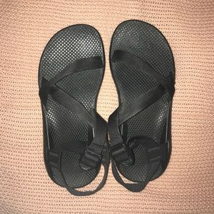 All black chacos