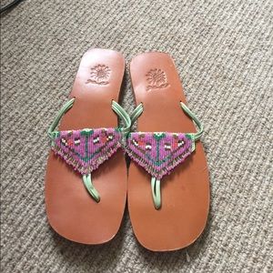 Beaded sandals
