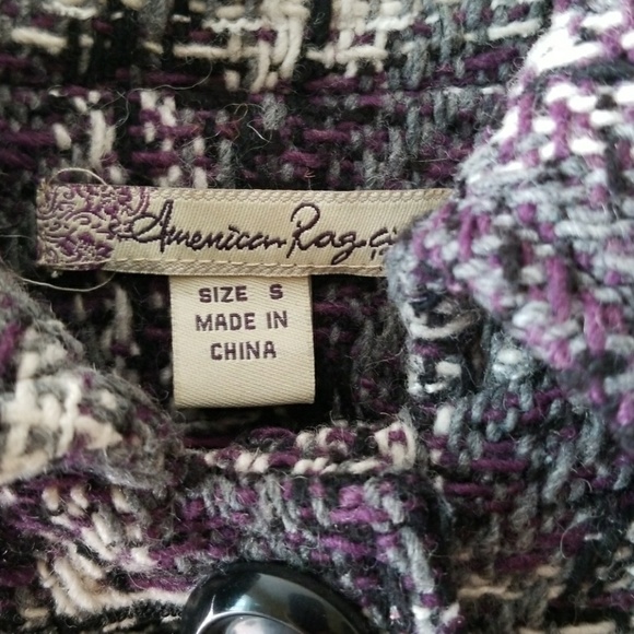 Checkered coat size:S - Picture 2 of 2