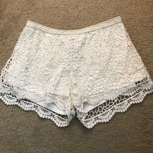 Crochet shorts