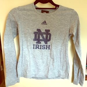 Adidas Notre Dame Long Sleeve shirt