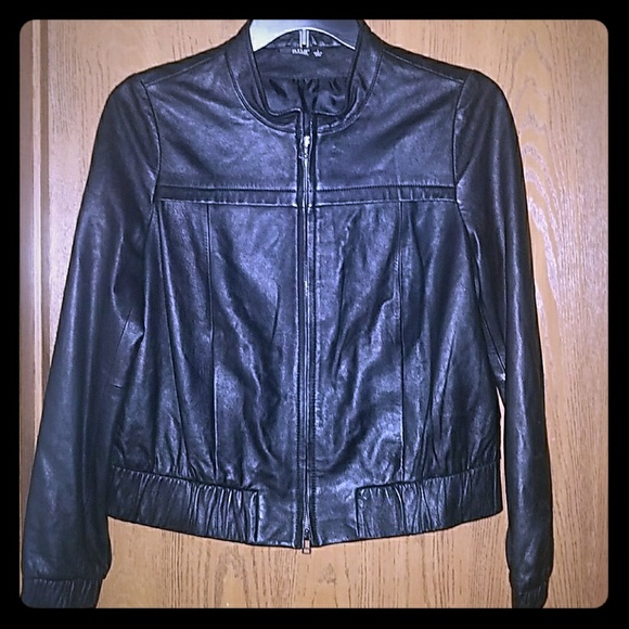 a.n.a Jackets & Blazers - Black soft 100% Genuine Leather Jacket by a.n.a.