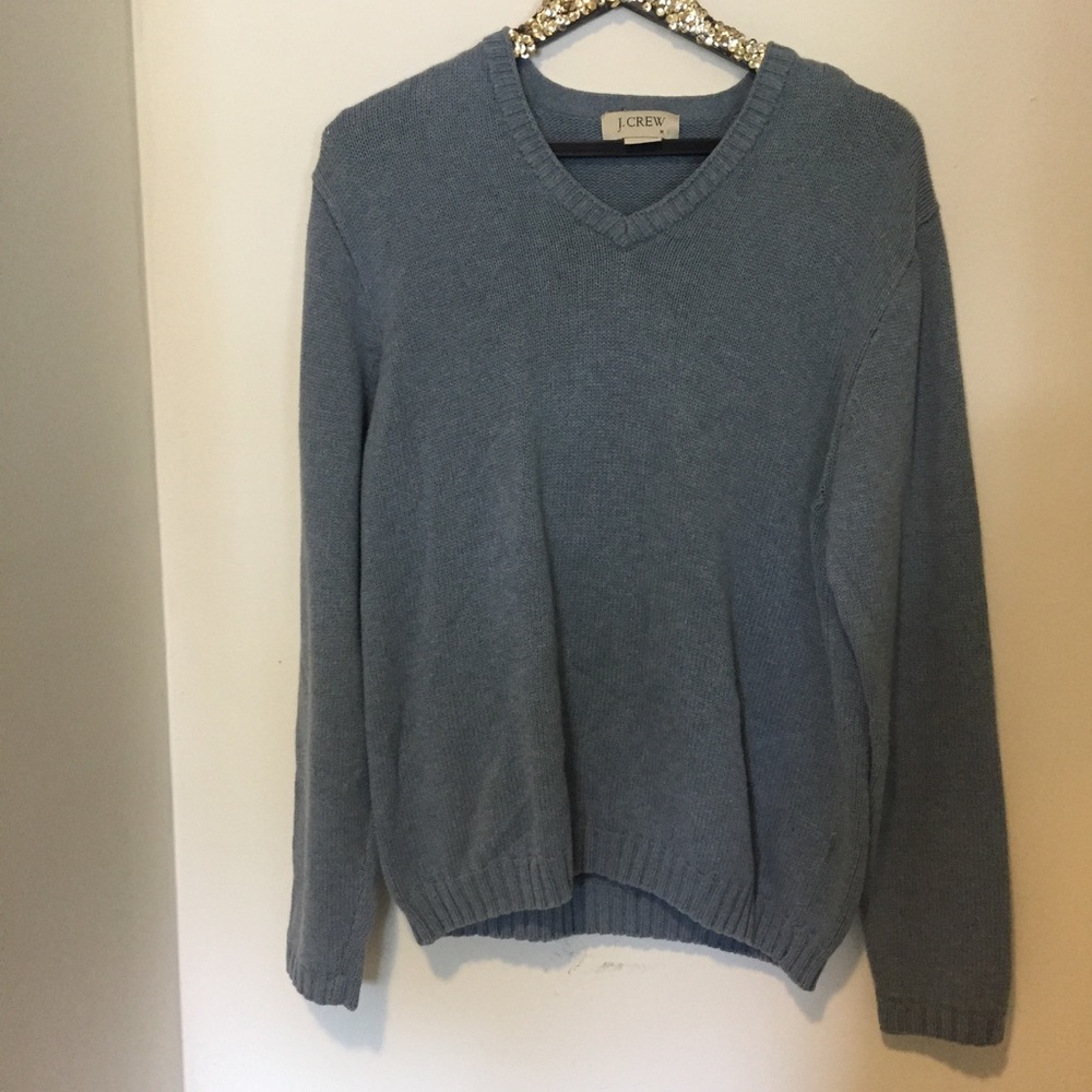 J. Crew V Neck Light Blue - Picture 1 of 4