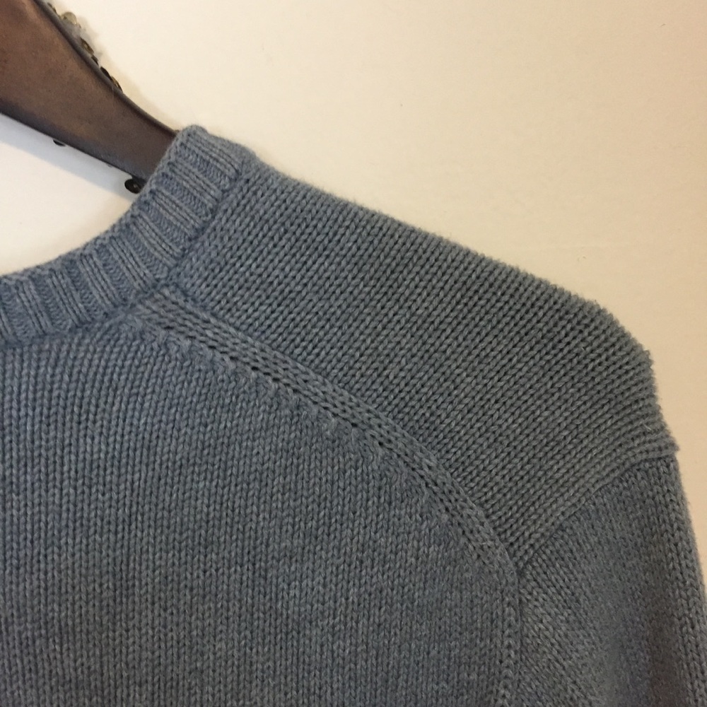 J. Crew V Neck Light Blue - Picture 2 of 4