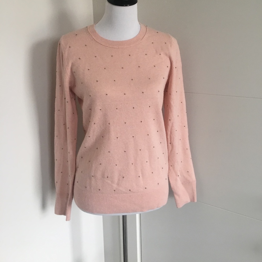 Wool cashmere blend pink Banana Republic sweater M