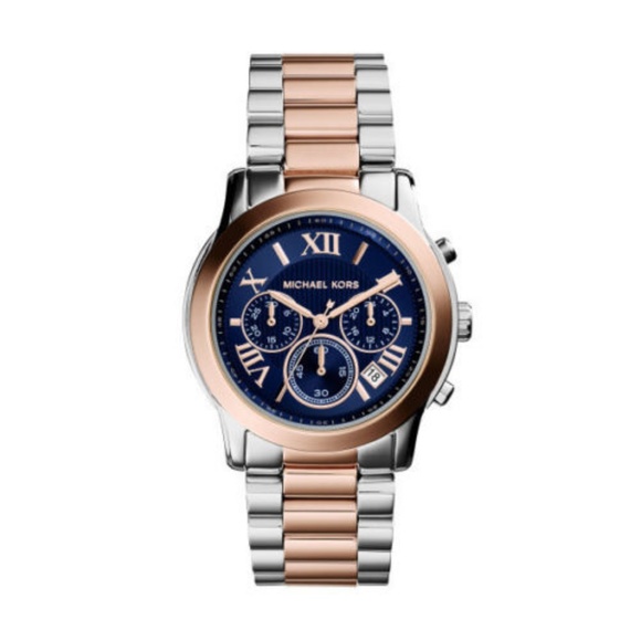 Michael Kors Chronograph Two-Tone Cooper Watch NWT main image 3