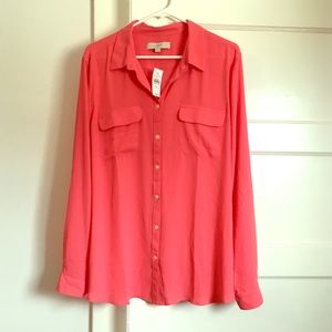 Coral Loft utility blouse