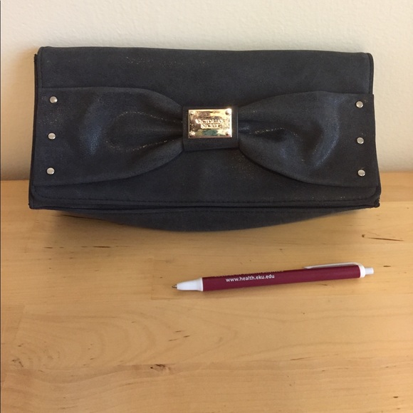 Charcoal Victoria's Secret clutch - Picture 3 of 3