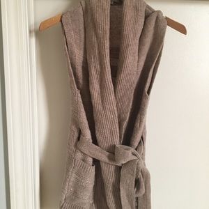 Gap open tie front cardigan