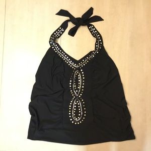 Seven7 Black Halter neck Top Size 18/20