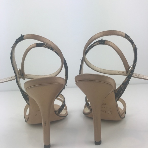 VINTAGE DIOR lace sandals - Picture 3 of 4