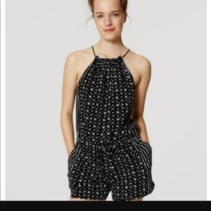 LOFT Lattice Halter Romper