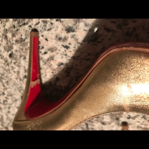 Christian Louboutin Bronze Heels - Picture 3 of 8