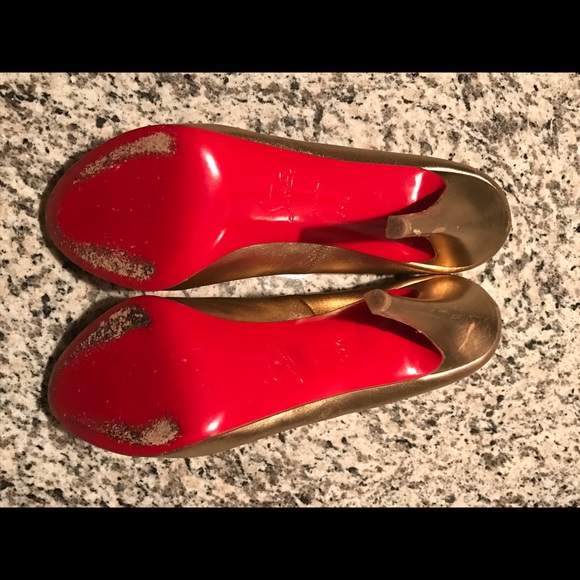 Christian Louboutin Bronze Heels - Picture 6 of 8