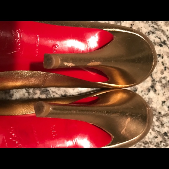 Christian Louboutin Bronze Heels - Picture 8 of 8