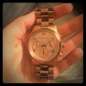 Rose gold watch