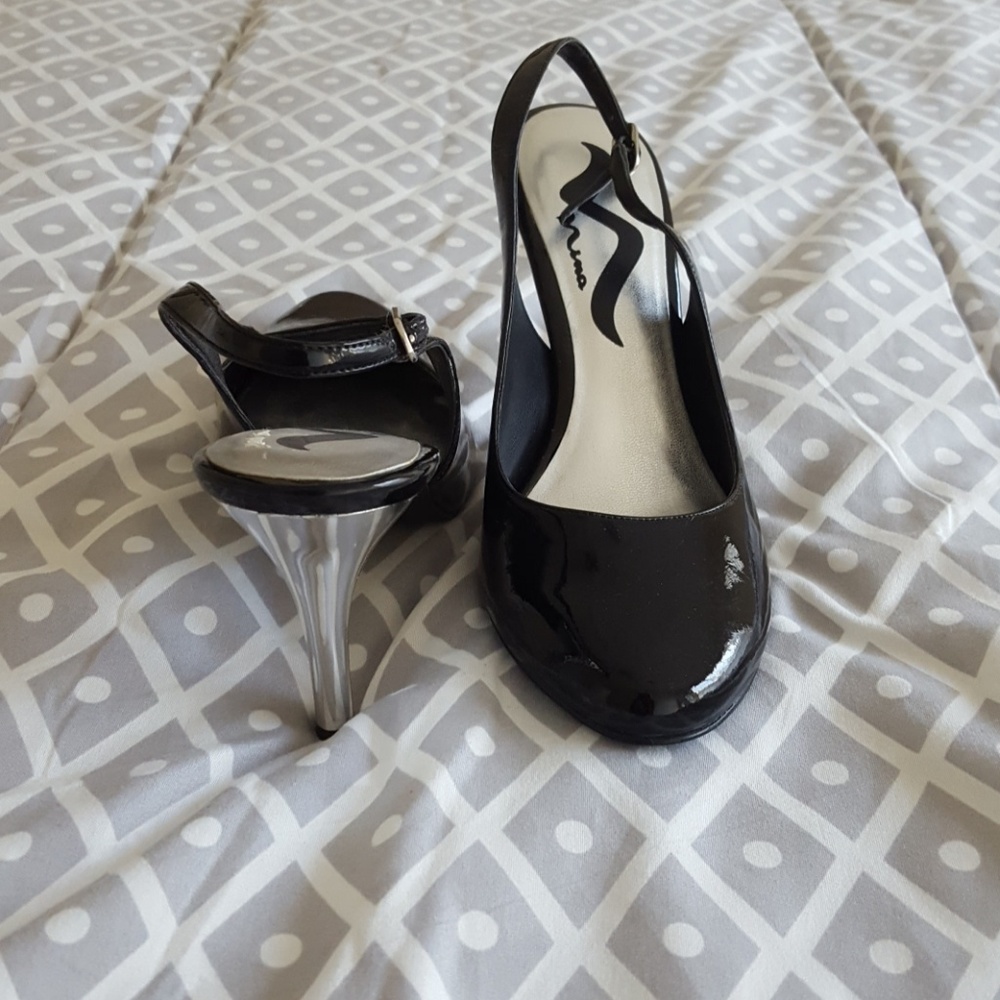 EUC Mirror Heel Pumps