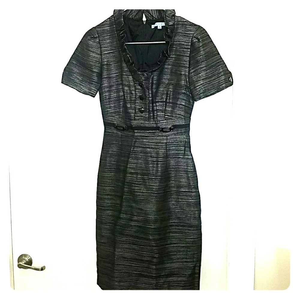 Black and grey work dress