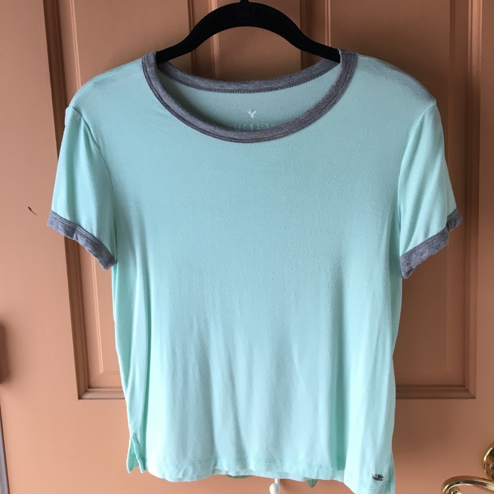 Sea foam green/Teal shirt