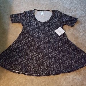 NWT LuLaRoe Perfect T sz XS Black & White
