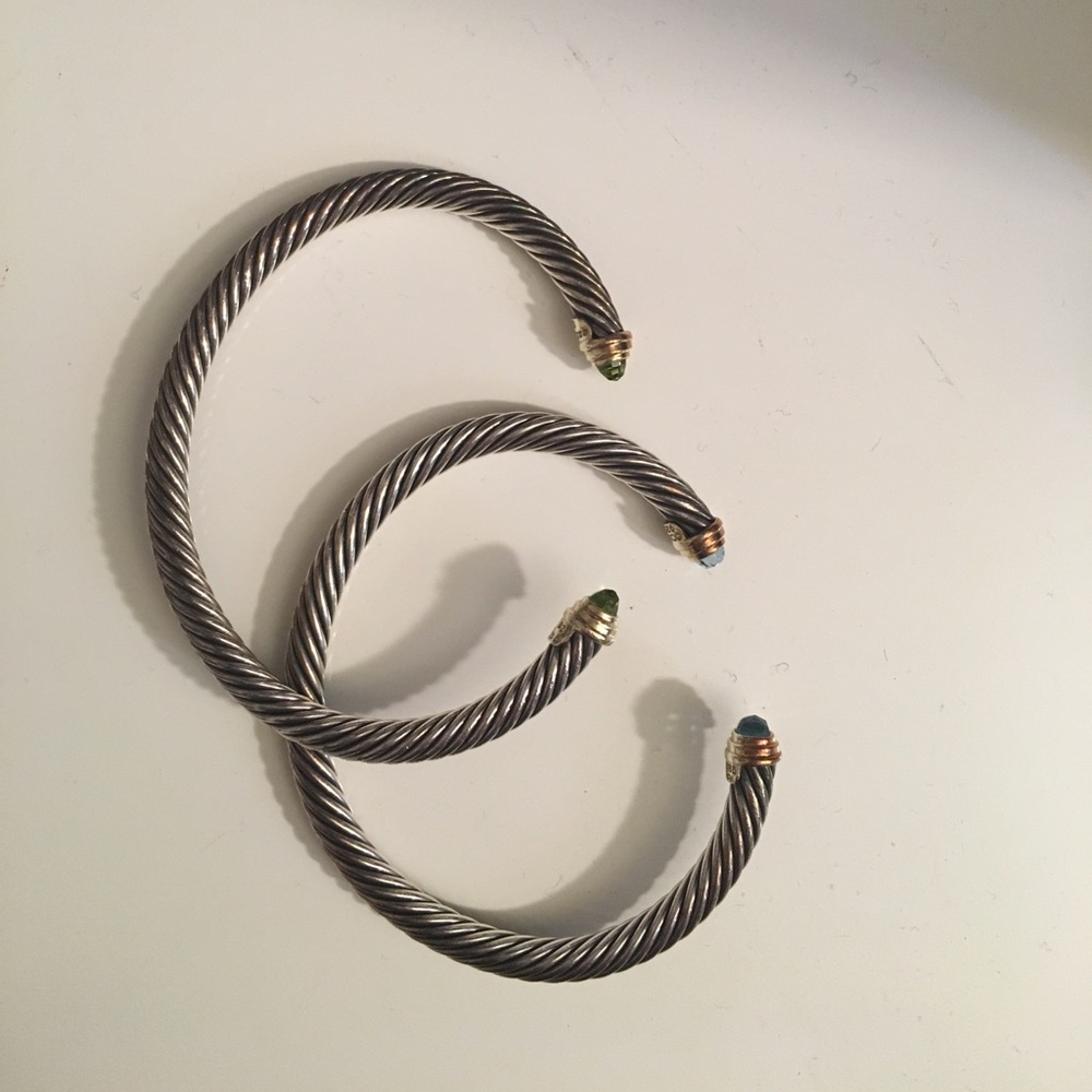 2 David Yurman cable classic bracelets