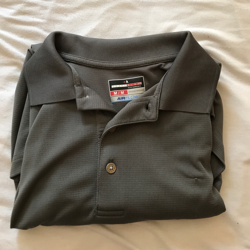 Grey polo shirt