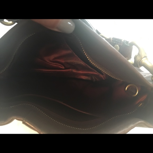 Chocolate brown leather Coach handbag! - Picture 5 of 5