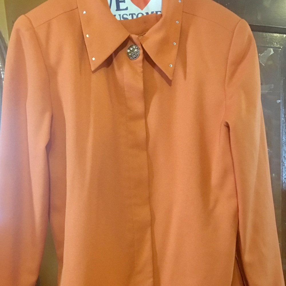 Orange 2 piece Suit skirt