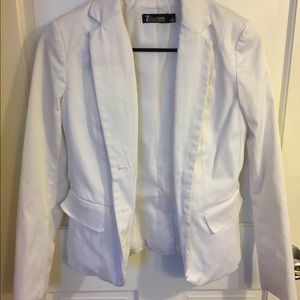 White Long Sleeve Blazer