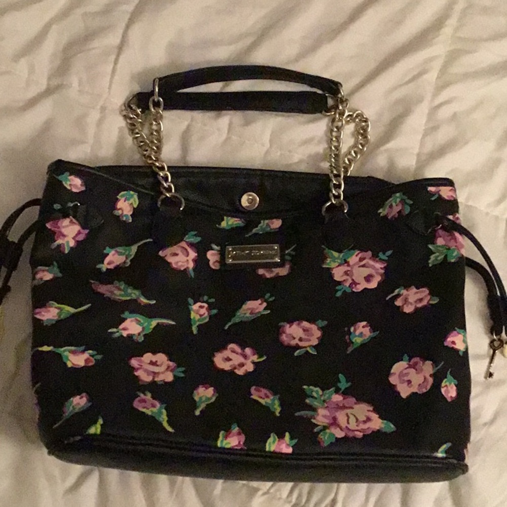 Betsey Johnson Rose Print Purse