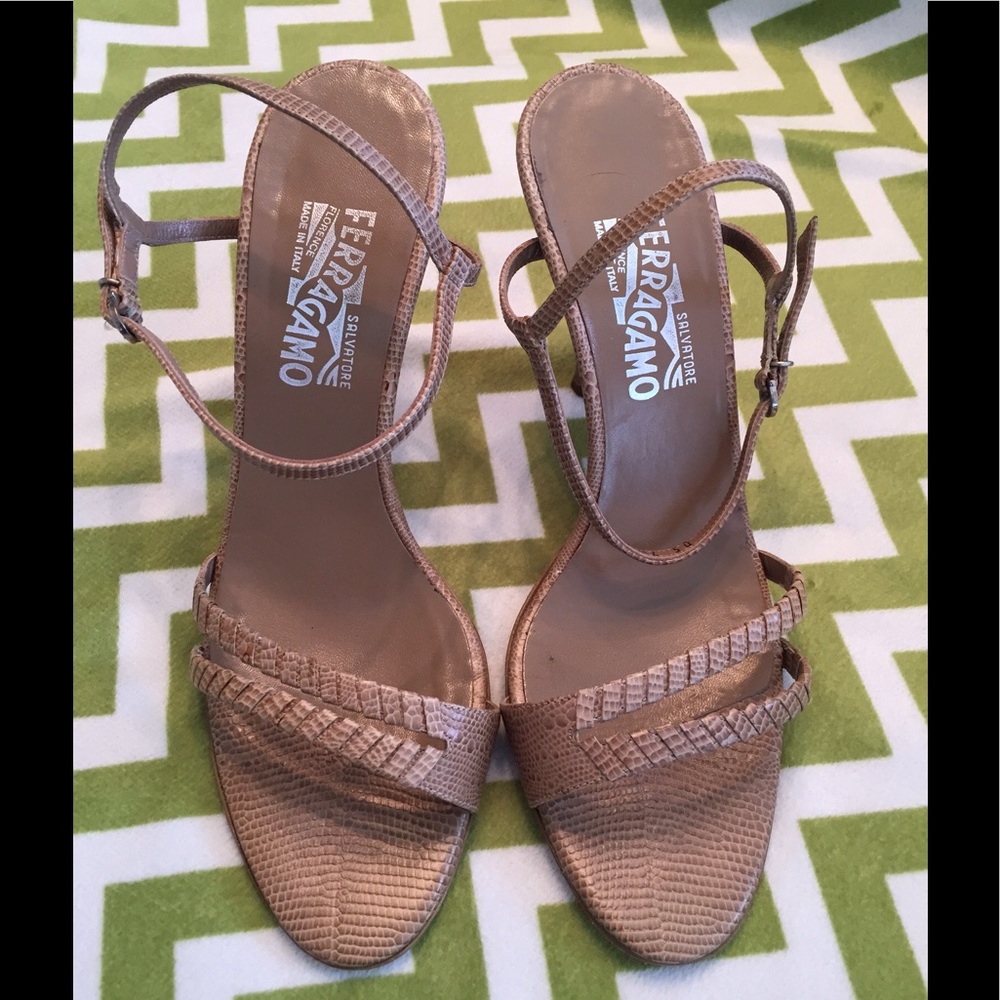 Salvatore Ferragamo sling back sandals