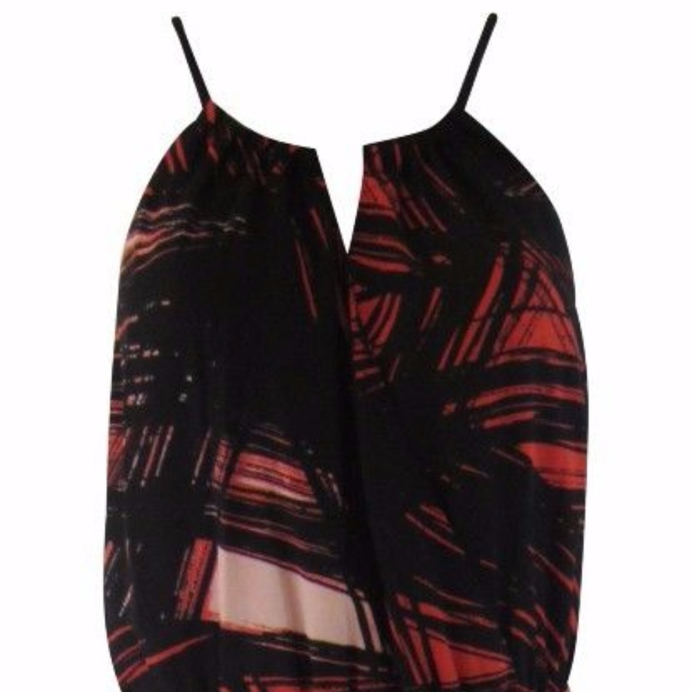 GIBSON & LATIMER BRUSHED STRIP HALTER MAXI DRESS