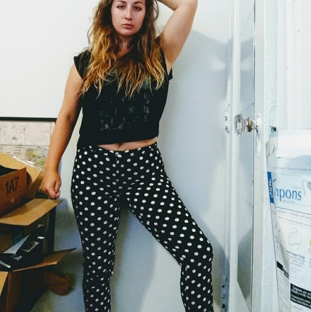 Polka dot pants