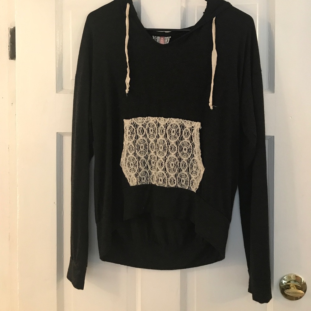 Cute crop top hoodie