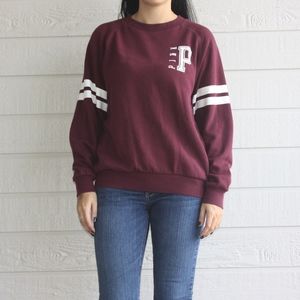 PINK Maroon Sweatshirt