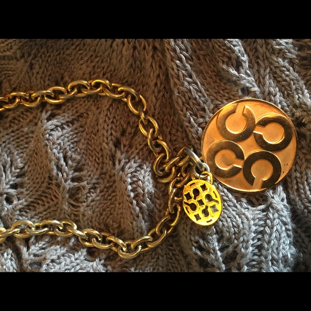 Authentic Coach Necklace with 2 Charms