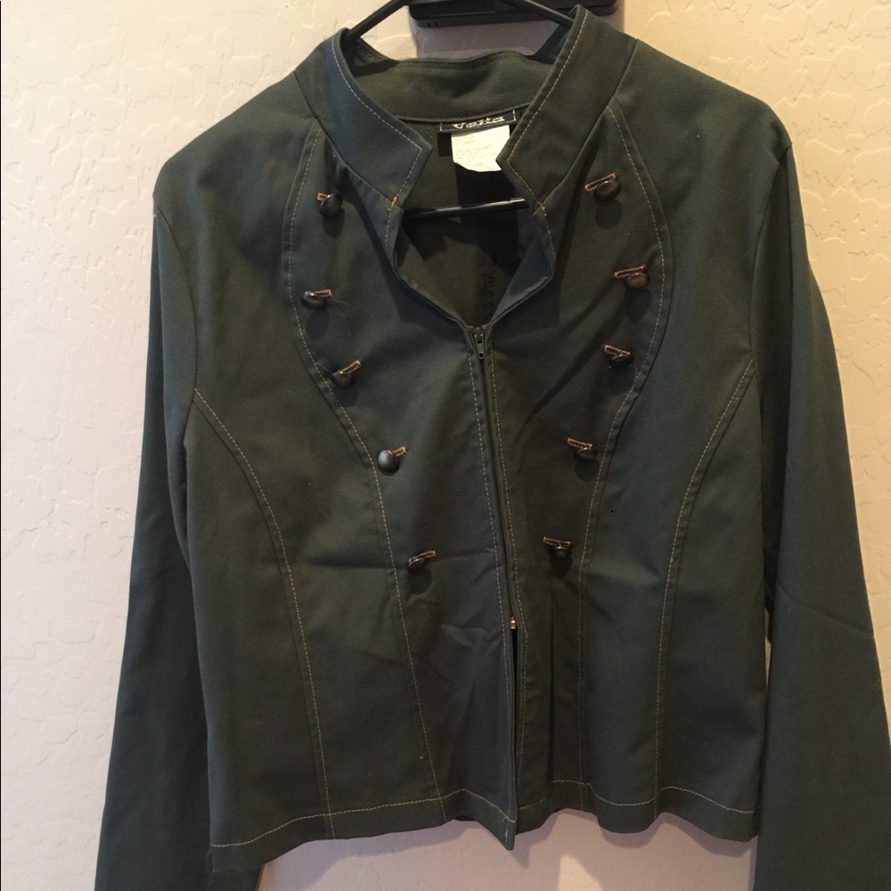 Green Military Style Jacket