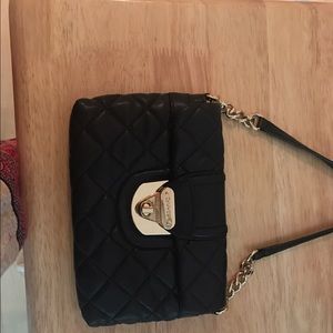Black Quilted Calvin Klein clutch