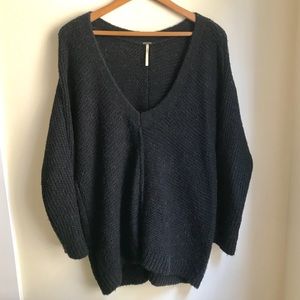 Oversized v pullover
