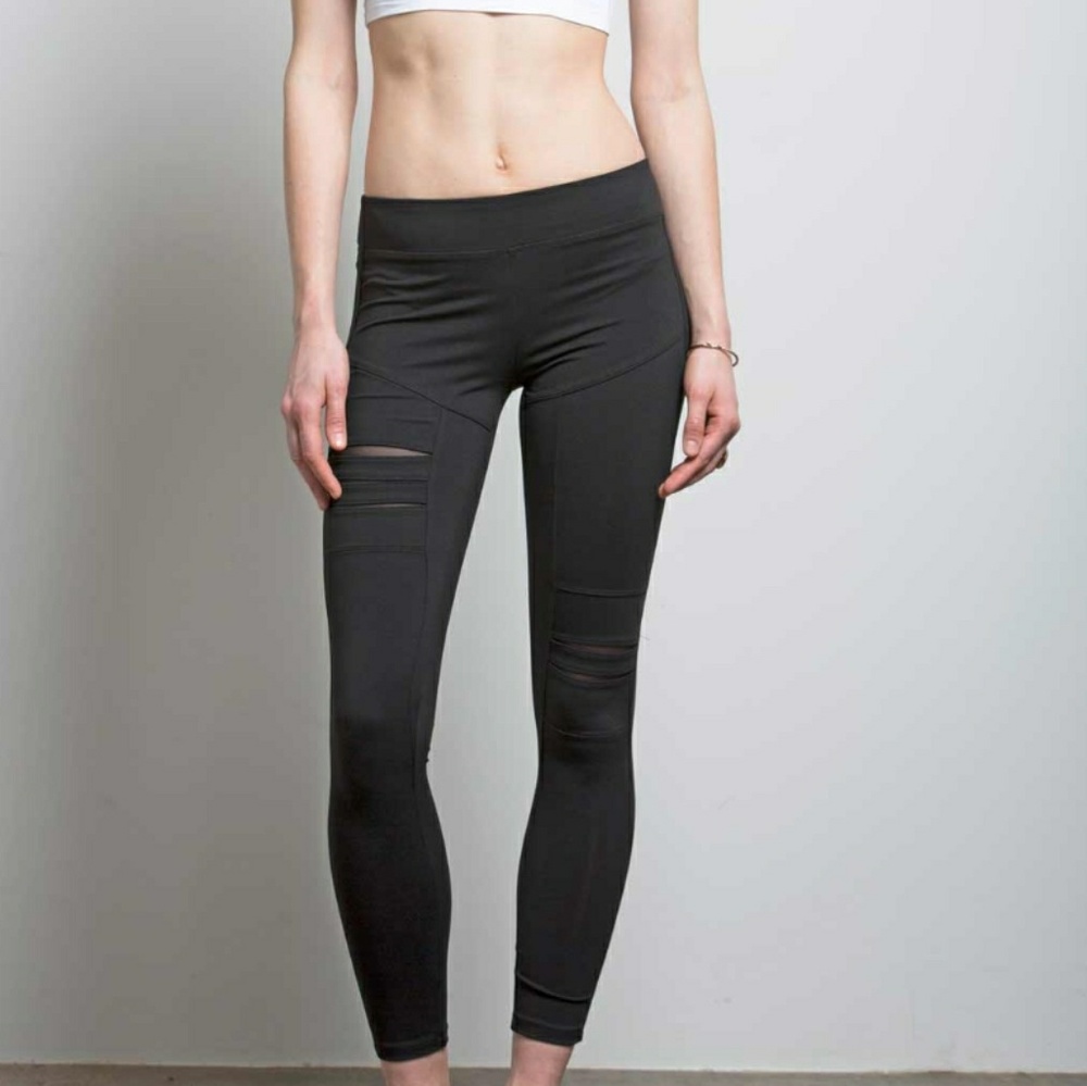 BNWOT TORN MESH LEGGING