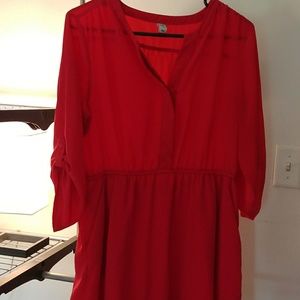 Red Old Navy dress