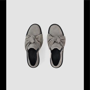 AllSaints Women's Gray Zale Leather Size 40