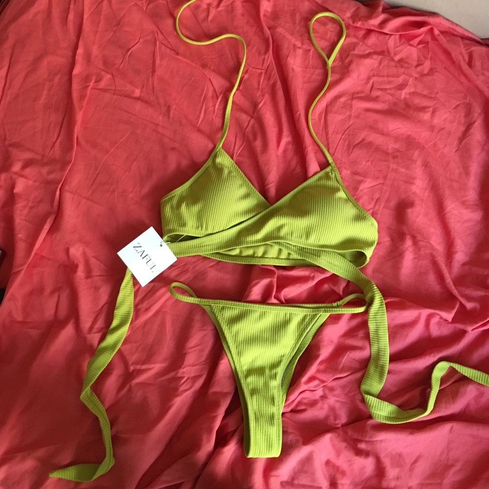 Light green yellowish swim suit