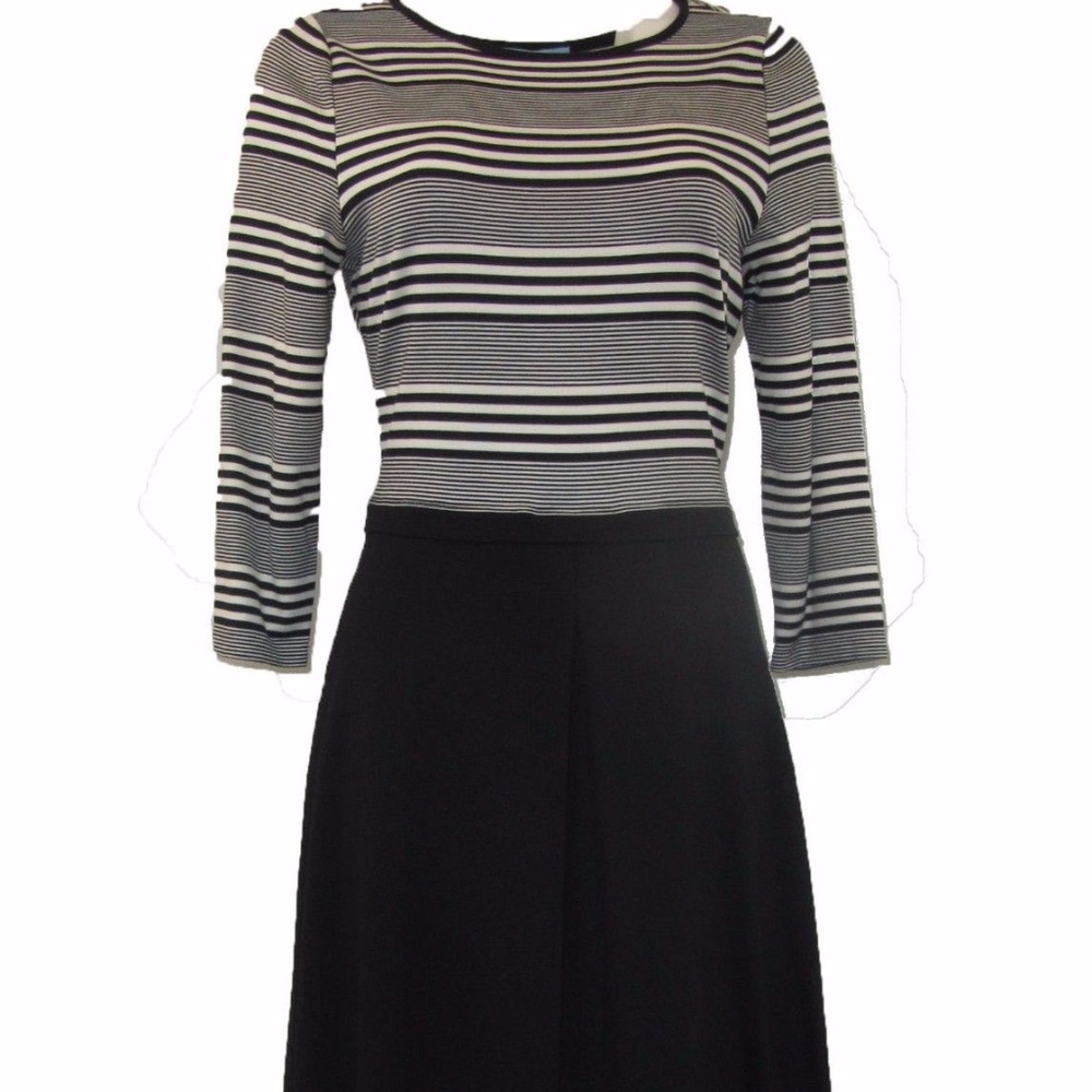 ANTONIO MELANI NAOMI BLACK AND WHITE STRIPED