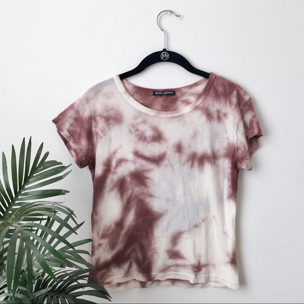Brandy Melville red tie-dye tee