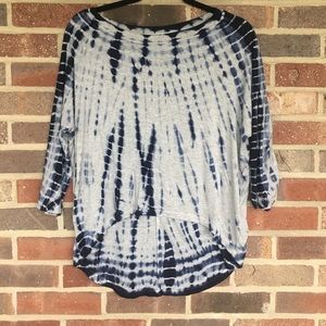 High-Low Tie-Dye Top