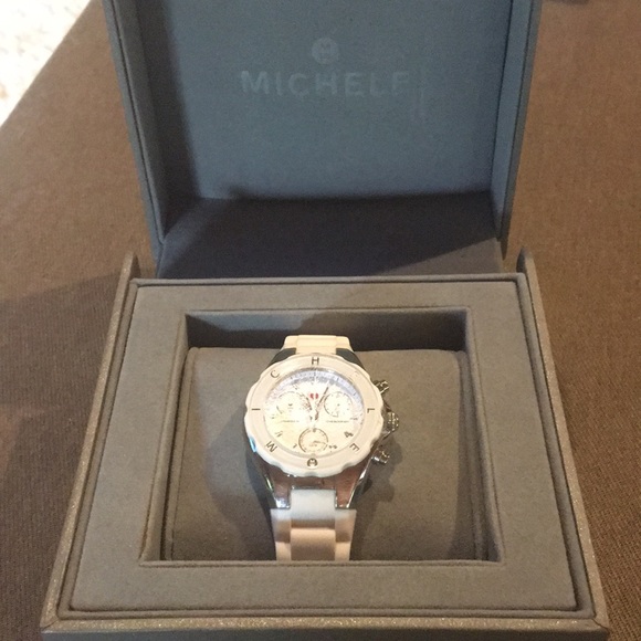 Michele Accessories - White Michele Tahitian Jelly Watch