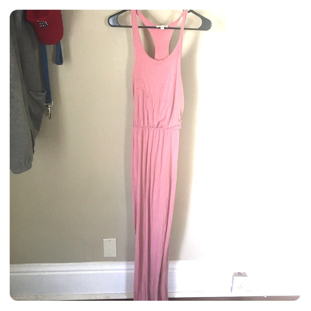 Pink Racerback Maxi Dress